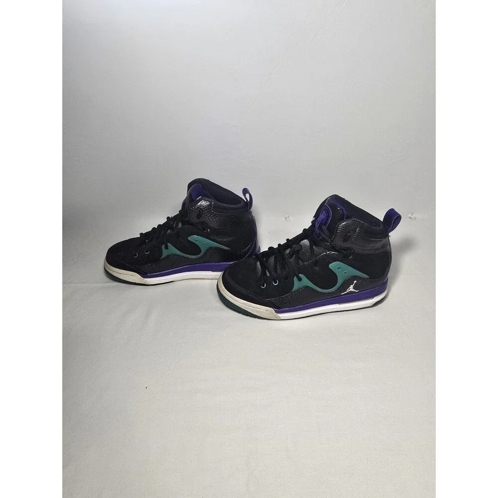 Air Jordan Flight TR 97 Mid ‘Black Grape Purple New Emerald 4Y